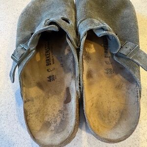 Birkenstock Bostons green